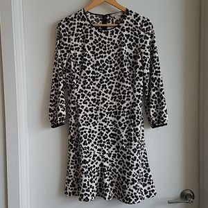 Loft animal print dress